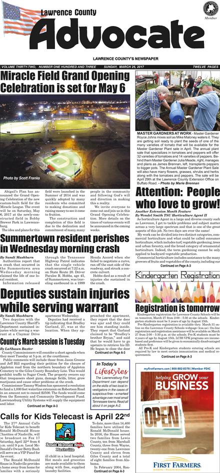 Lawrence County Advocate Newspaper
